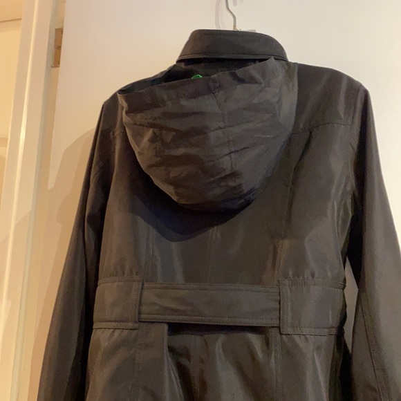 🍒 LIZ CLAIBORNE Jacket w/ Rain Hood & Belt!!! - Picture 9 of 12